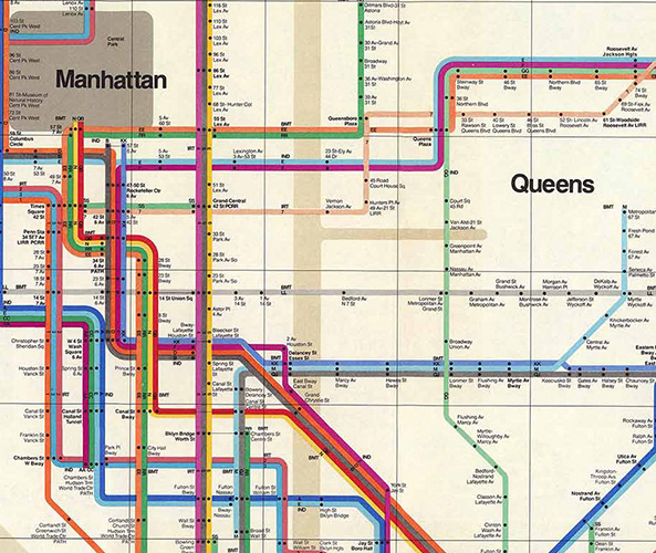 1971 subway map